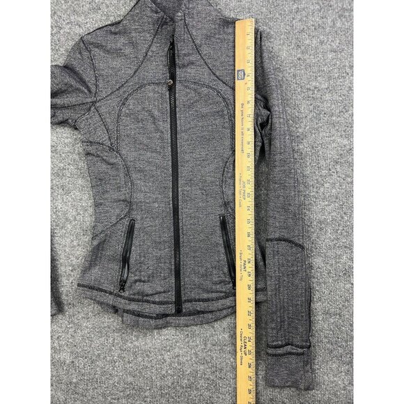 COPY - Lululemon Define Jacket Women's Gray Herringbone Full Zip Pockets Thumb … - Picture 4 of 6